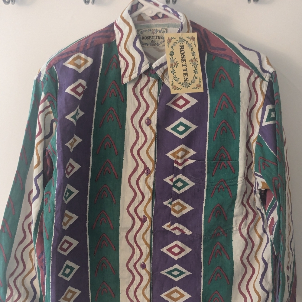 Small rosettes vintage shirt
